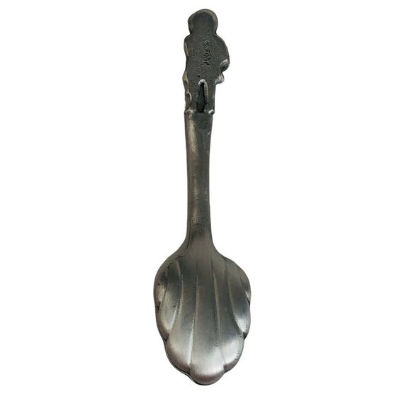 Fort Alaska Souvenir Pewter Spoon Inuit Bear Igloo Sled Dogs Alaskan Collectible - Picture 8 of 11